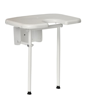 Duschklappsitz WALL Hygiene (1‑1141) – klappbar 45 × 40 cm, bis 130 kg