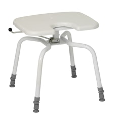 Duschpall med roterande sits PRACTIC Hygiene (1-1139) – hygienöppning, 360° vridbar, 45 – 60 cm, 150 kg