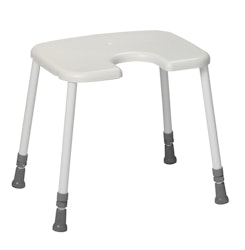 Duschhocker XXL HEAVY Hygiene (1‑1111‑T) – höhenverstellbar 43–58 cm, bis 200 kg