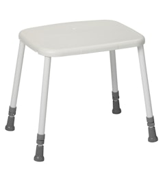 XXL HEAVY Standard Shower Stool (1-1110-T) – 55 × 40 cm seat, height 39–54 cm, 200 kg