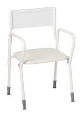 Duschstuhl faltbar „MOBILE“ Standard (1‑1118) – 43–60 cm Sitzhöhe, bis 130 kg