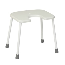 Duschpall LINA Hygiene (1-1111-L) – hygienisk utskärning, höjd 43–58 cm, 150 kg