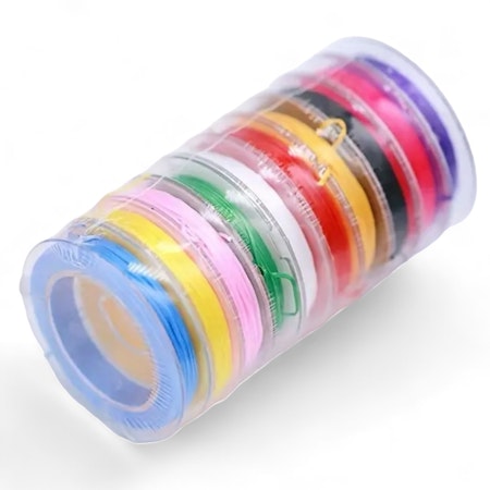 Elastisk smykketråd 10 ruller