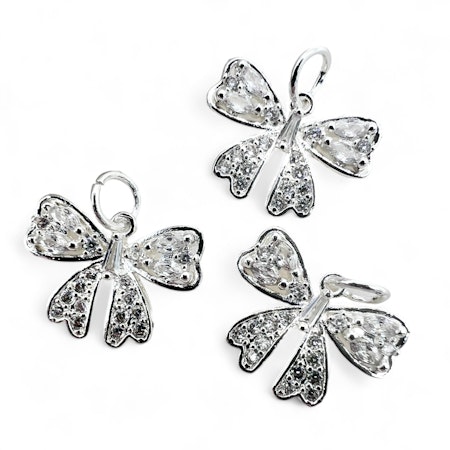 14K Gullforgylt sløyfe charm