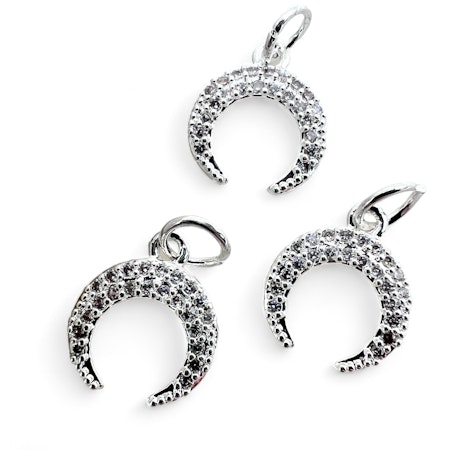 14K Gullforgylt måne charm