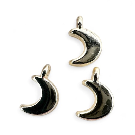 14K Gullforgylt måne charm