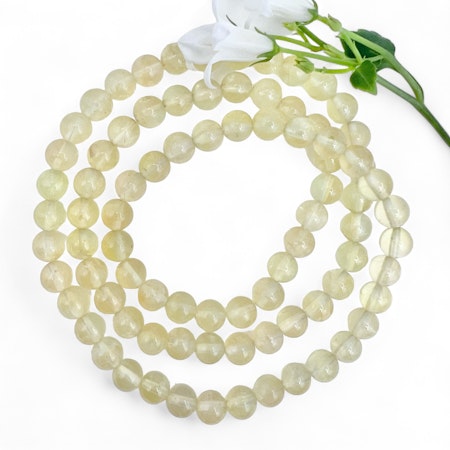 Gul Prehnite 6.5mm