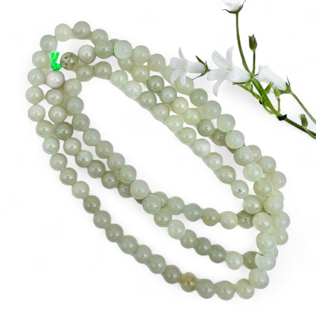 Hetian Jade 6mm- Sertifisert