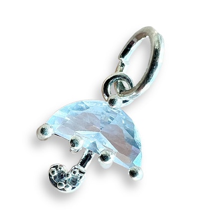 14K Gullforgylt paraply charm