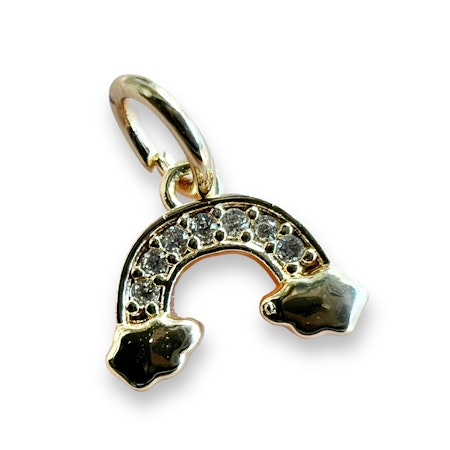 14K Gullforgylt regnbue charm