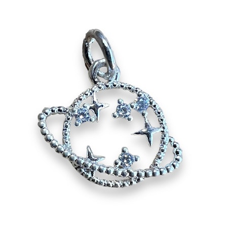 14K Gullforgylt planet charm