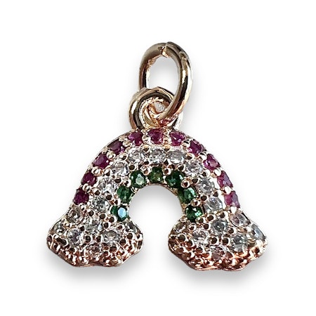 14K Gullforgylt Regnbue charm