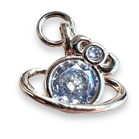 14K Gullforgylt planet charm