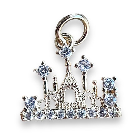 14K Gullforgylt slott charm