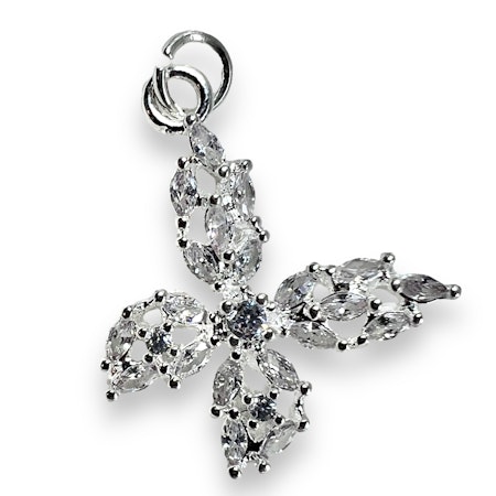 14K Gullforgylt sommerfugl charm