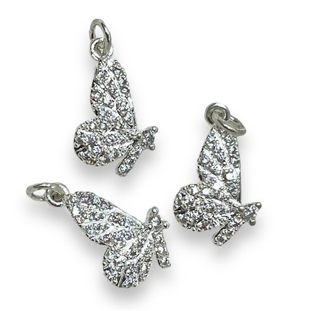 14K Gullforgylt sommerfugl charm