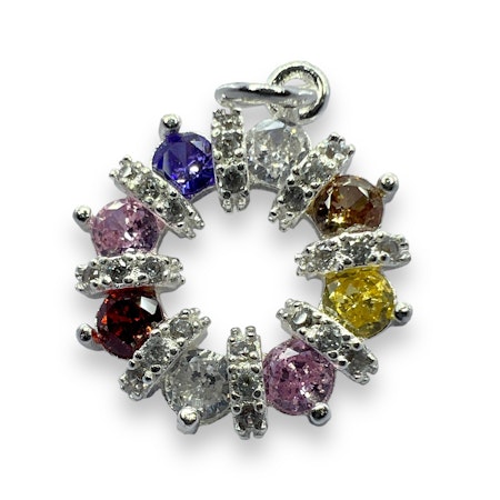 14K Gullforgylt krans charm