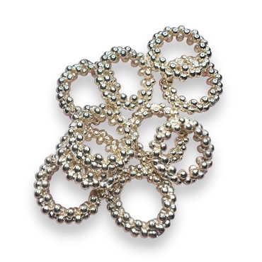 10stk Mellomperler ring 3x12mm