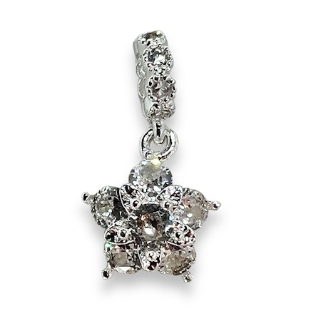 14K Gullforgylt blomster charm