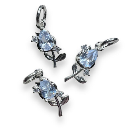 14K Gullforgylt tulipan charm