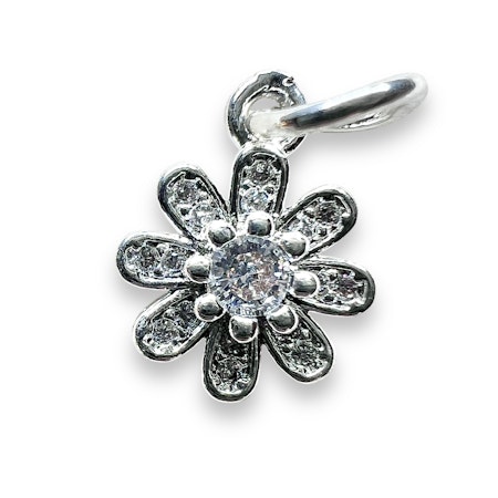 14K Gullforgylt blomster charm