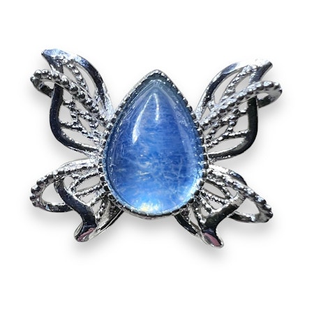Mellomperle med Aquamarine