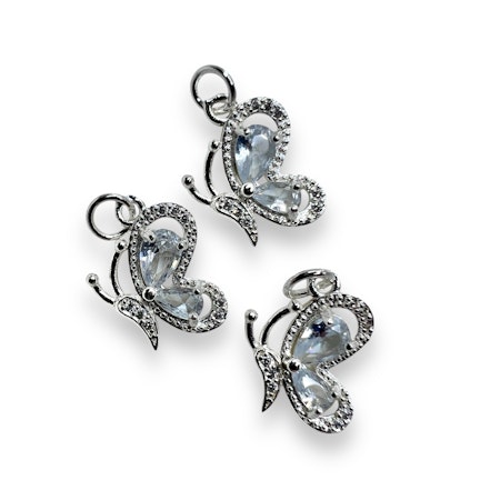 14K Gullforgylt sommerfugl charm