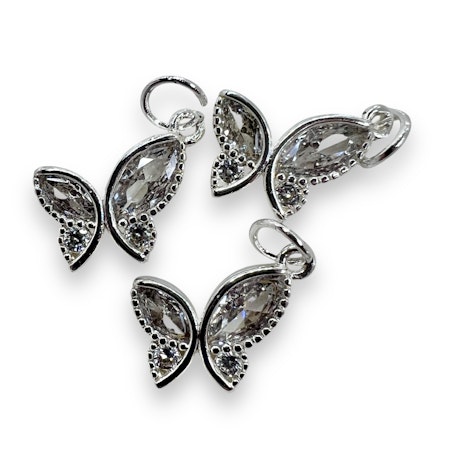 14K Gullforgylt sommerfugl charm