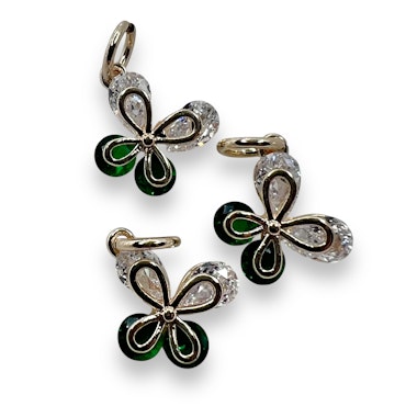 14K Gullforgylt sommerfugl charm