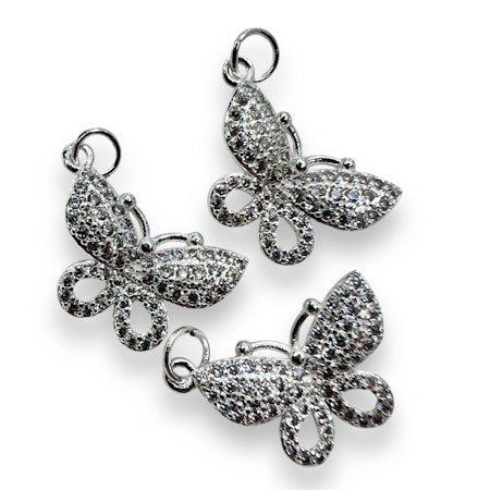 14K Gullforgylt sommerfugl charm