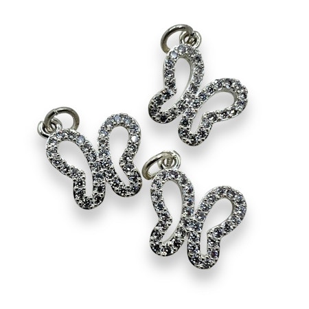14K Gullforgylt sommerfugl charm