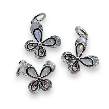 14K Gullforgylt sommerfugl charm