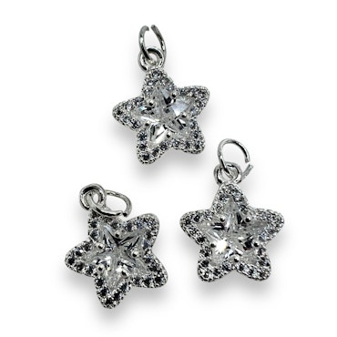 14K Gullforgylt stjerne charm