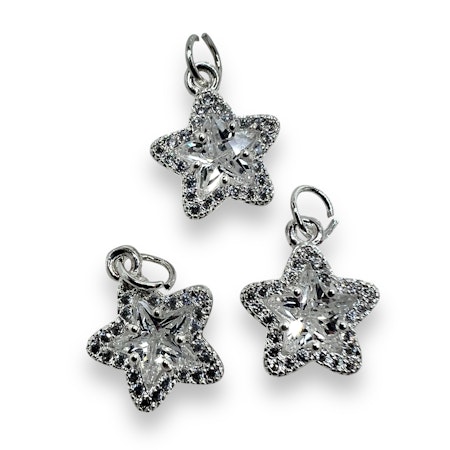 14K Gullforgylt stjerne charm