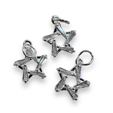 14K Gullforgylt stjerne charm