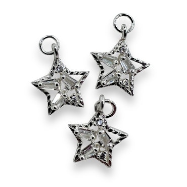 14K Gullforgylt stjerne charm