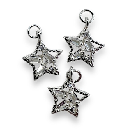 14K Gullforgylt stjerne charm