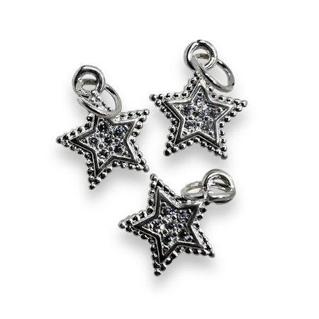 14K Gullforgylt stjerne charm