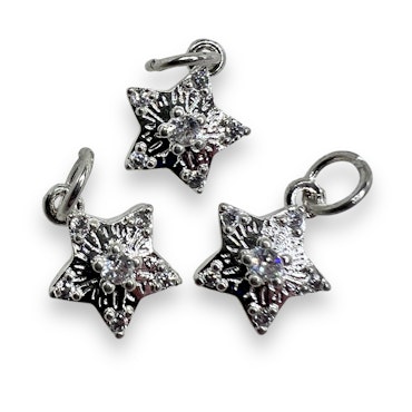 14K Gullforgylt stjerne charm