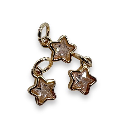 14K Gullforgylt stjerne charm