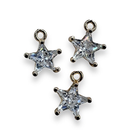 14K Gullforgylt stjerne charm