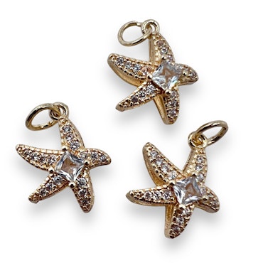 14K Gullforgylt Sjøstjerne charm