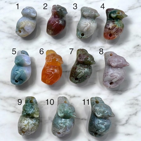 Alashan Agate med S925 Sølv anheng.