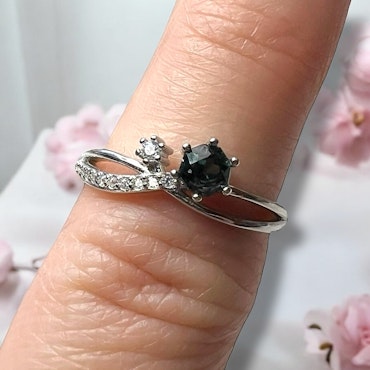 S925 Sølvring med Spinell