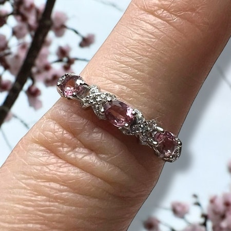 S925 Sølvring med Topas