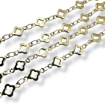 14K Gullforgylt kjede 100cm