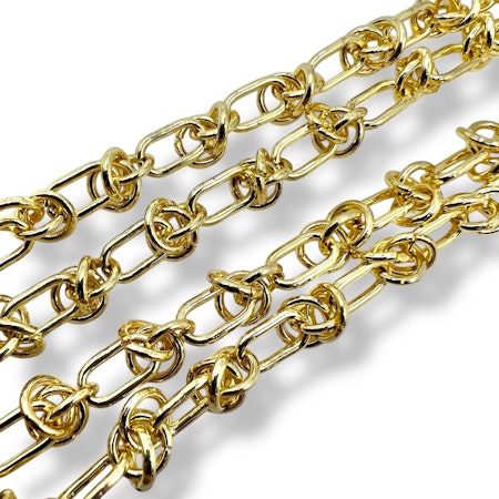 14K Gullforgylt kjede 50cm