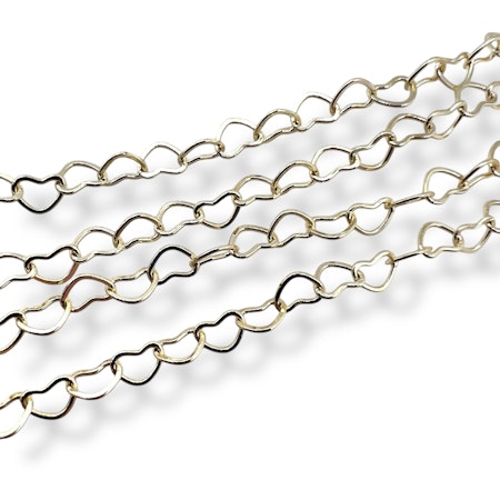 14K Gullforgylt kjede 100cm