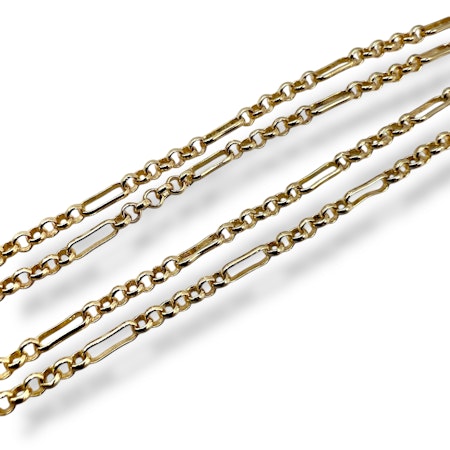 14K Gullforgylt kjede 100cm