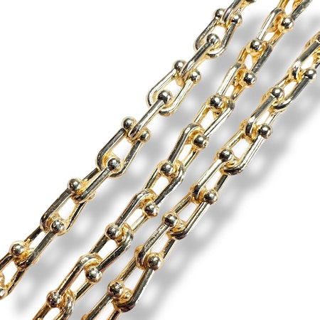 14K Gullforgylt kjede 50cm